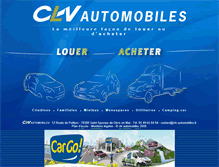 Tablet Screenshot of clv-automobiles.fr